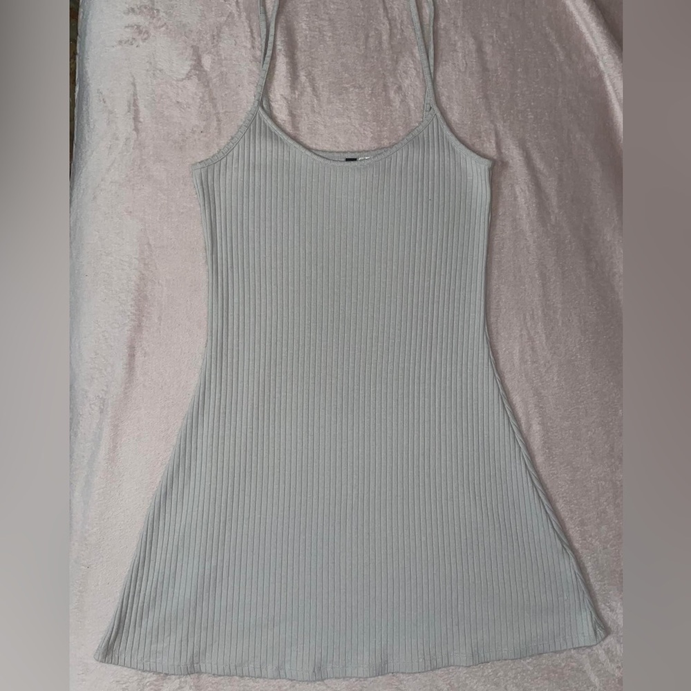 Tan H & M dress